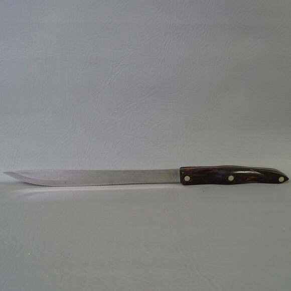 Cutco Model 1723 Carver Knife 9" Blade Brown Handle USA Cutlery - Picture 1 of 5
